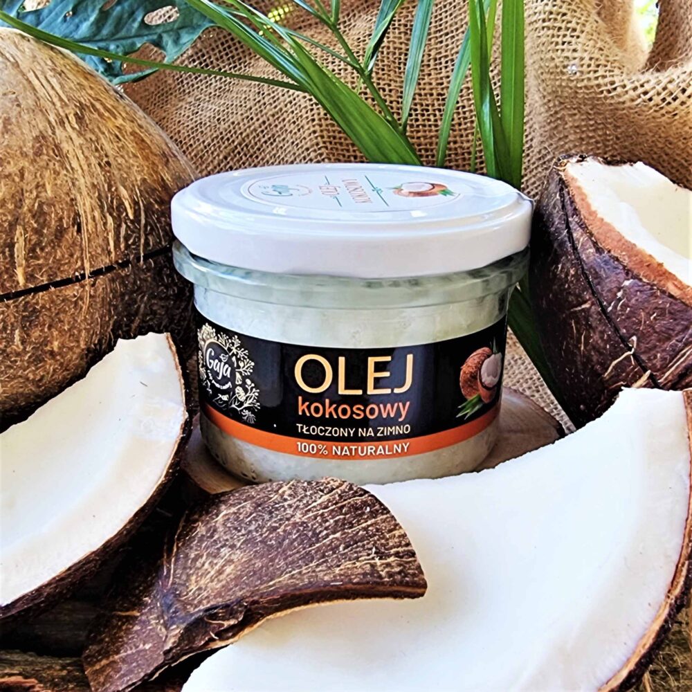 Naturalny olej kokosowy tłoczony na zimno - Olejarnia Gaja