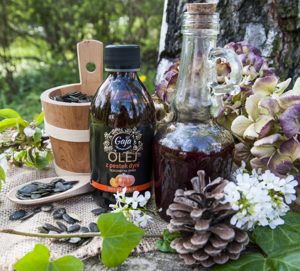 Olej z pestek dyni nierafinowany, 100% naturalny
