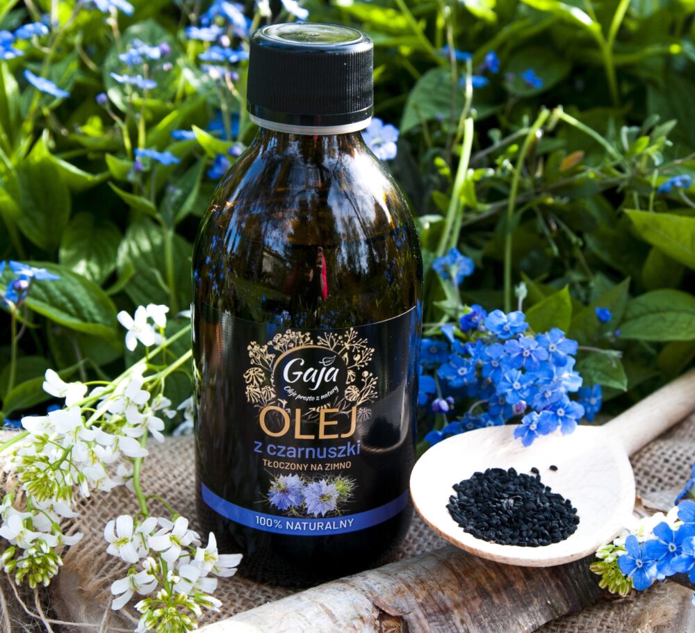Olej z czarnuszki nierafinowany, 100% naturalny