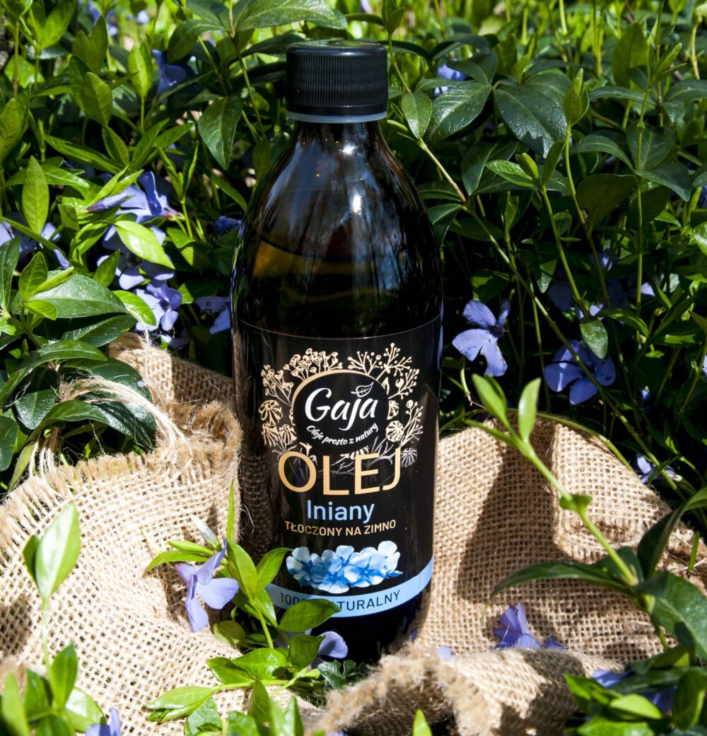 Olej lniany nierafinowany, 100% naturalny