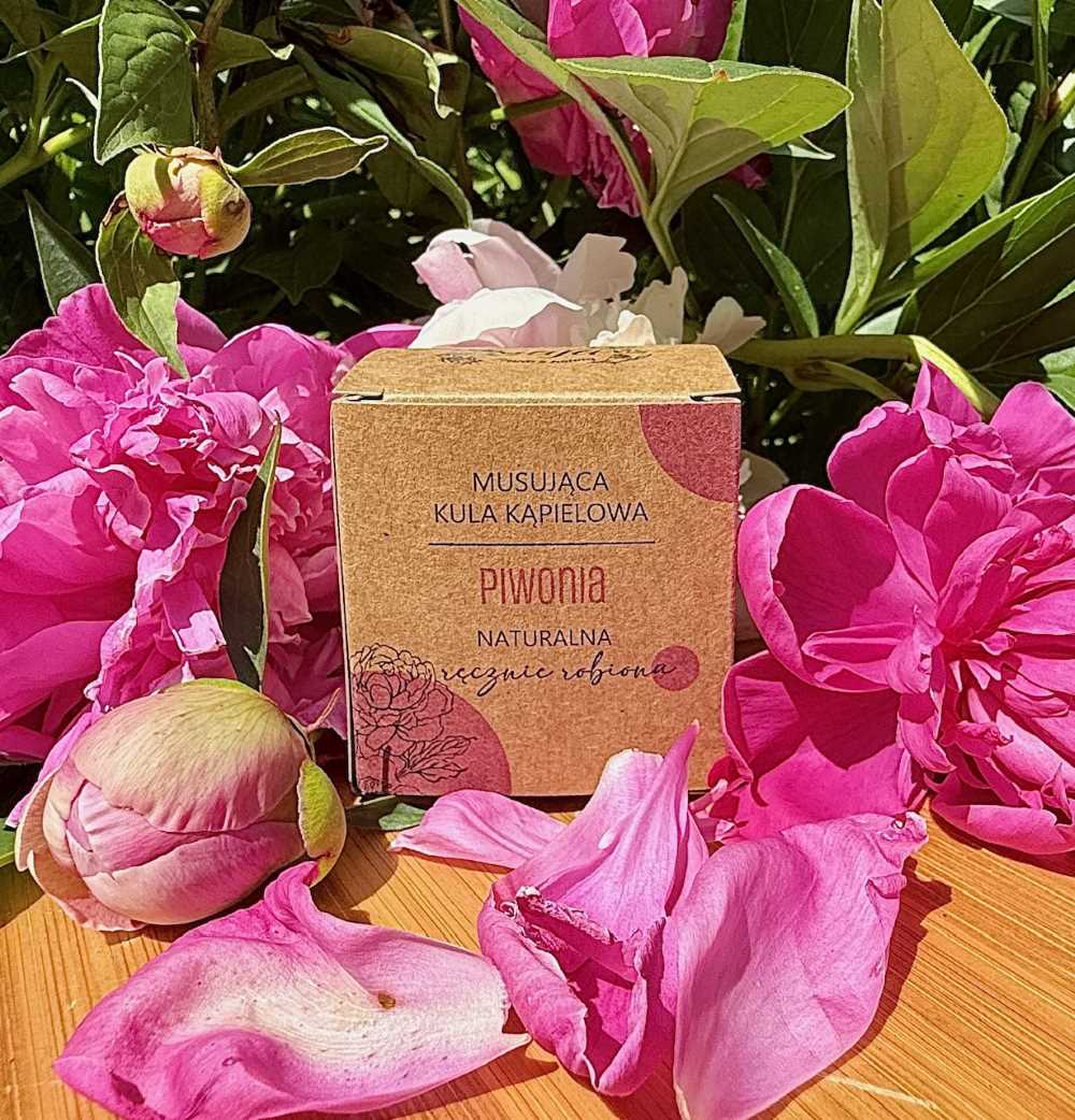 Naturalna kula do kąpieli Piwonia - Olejarnia Gaja