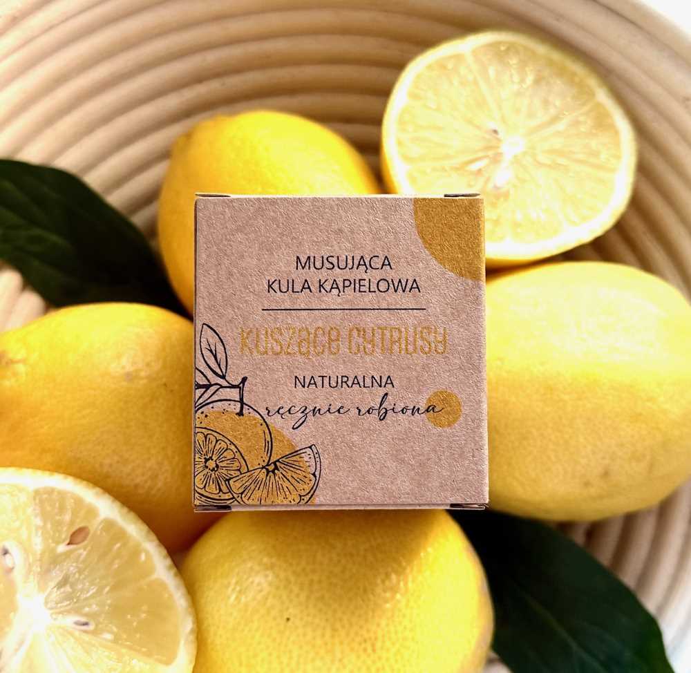 Naturalna kula do kąpieli Kuszące Cytrusy - Olejarnia Gaja