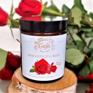 Naturalna świeca sojowa Róża - Olejarnia Gaja