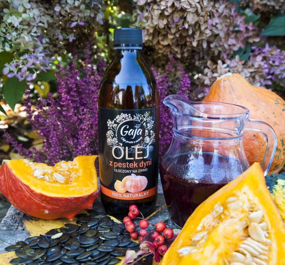 Olej z pestek dyni nierafinowany, 100% naturalny