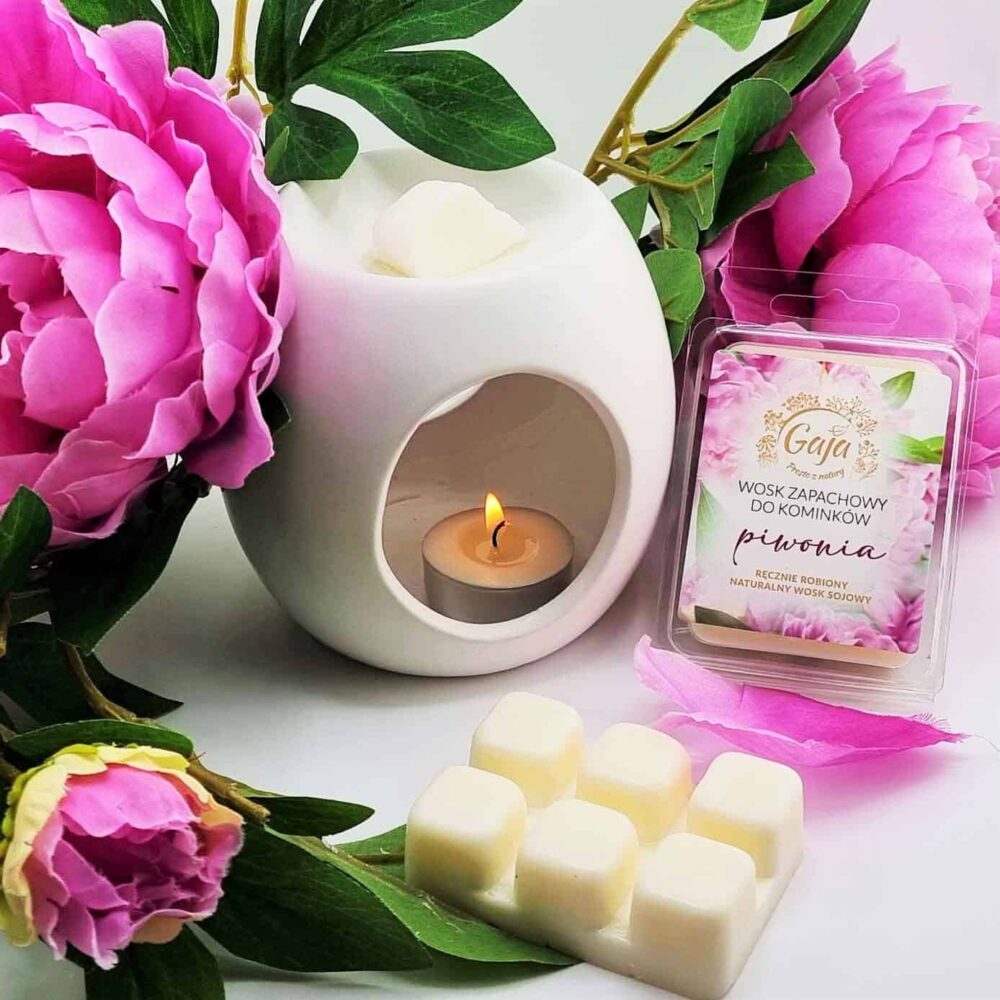Zapachowy wosk sojowy Piwonia - Olejarnia Gaja