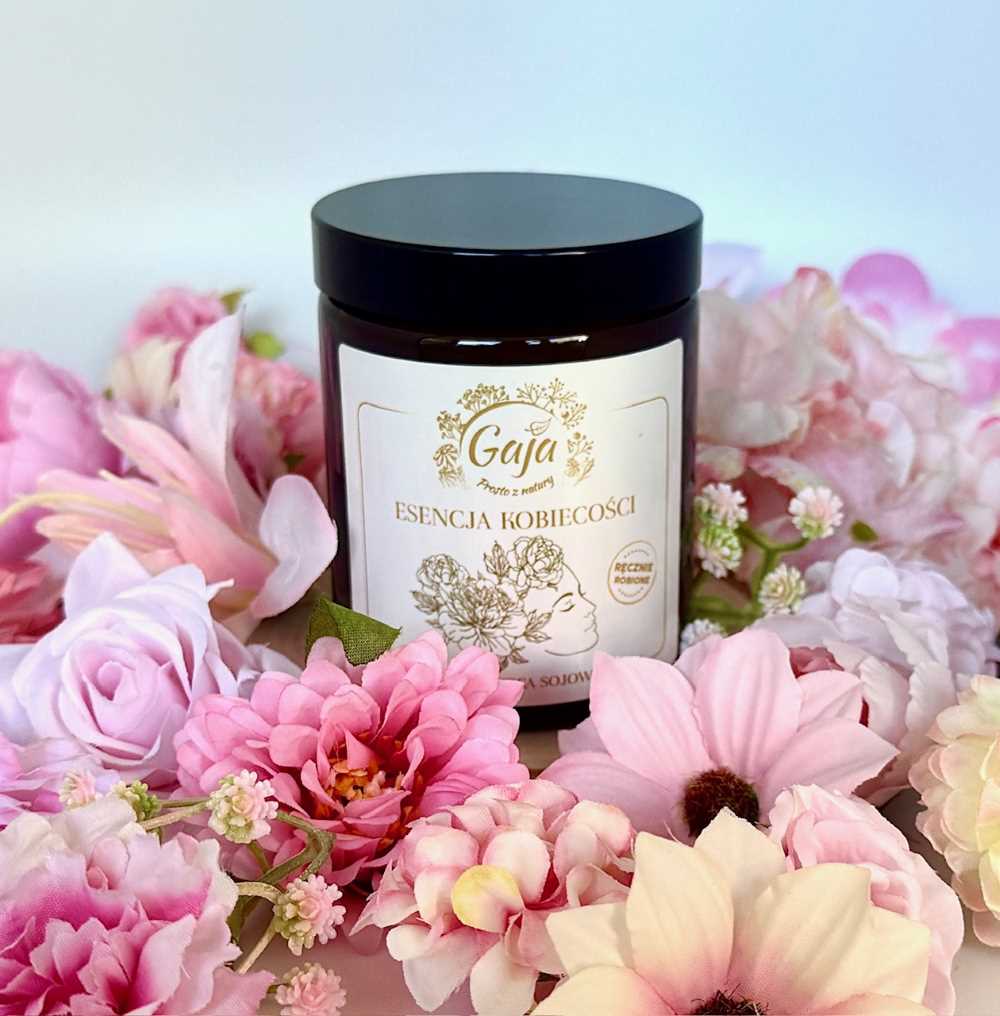 Naturalna świeca sojowa Esencja Kobiecości - Olejarnia Gaja