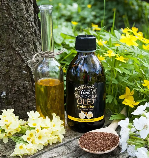 Olej z wiesiołka nierafinowany, 100% naturalny